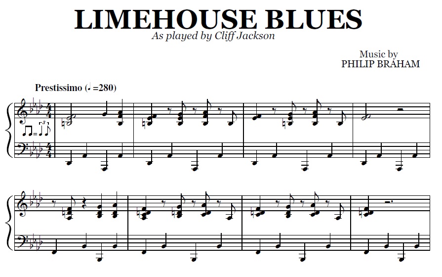 Limehouse Blues (PDF), by Cliff Jackson